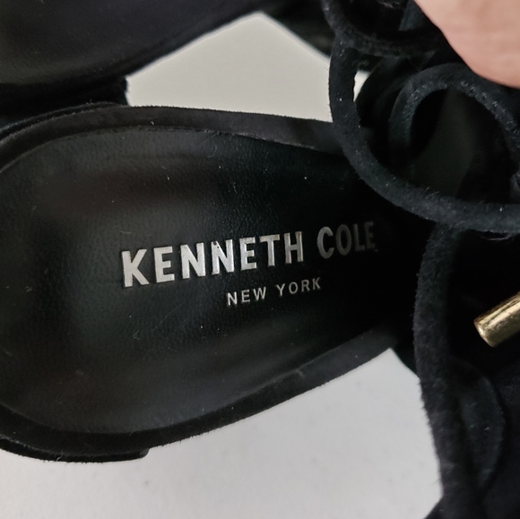 Kenneth Cole Delila Suede Lace-Up Mules - Picture 4 of 7